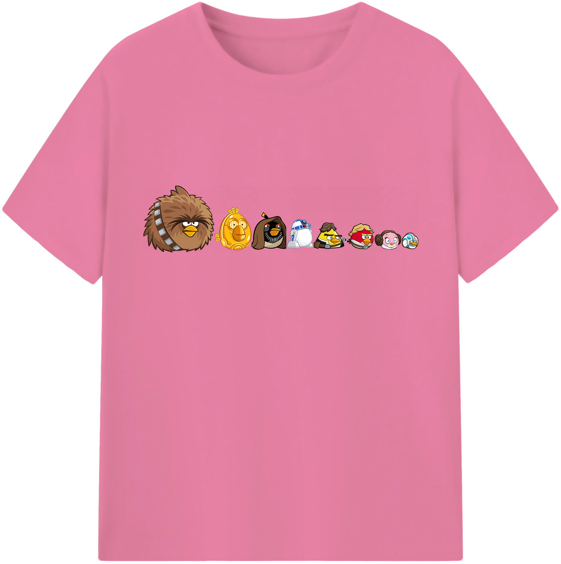 （画像用） Angry Birds アングリーバード 綿100％半袖Tシャツ（フロントプリント）